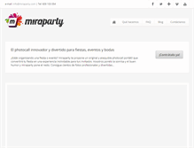 Tablet Screenshot of miraparty.com